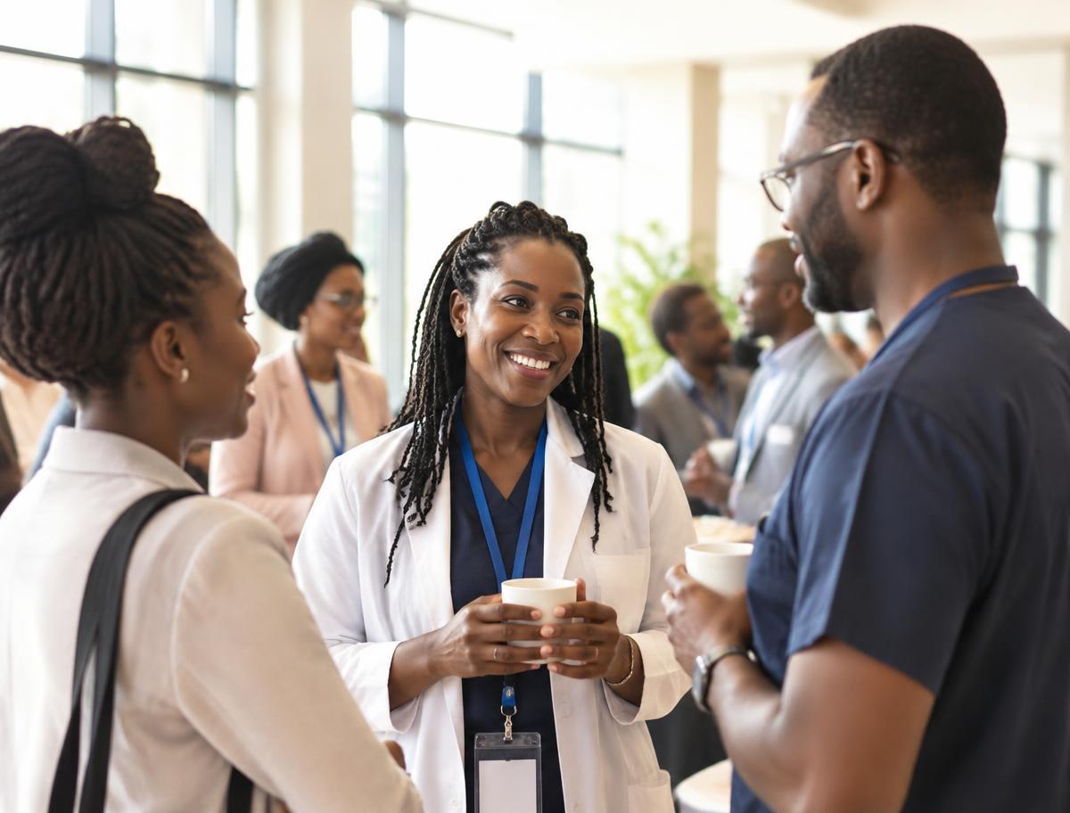 Collègues qui échangent lors d’une rencontre